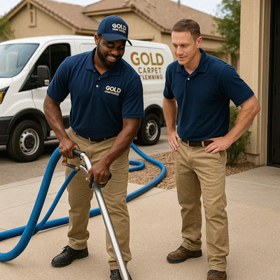 Professional carpet cleaning team working in Rio Verde